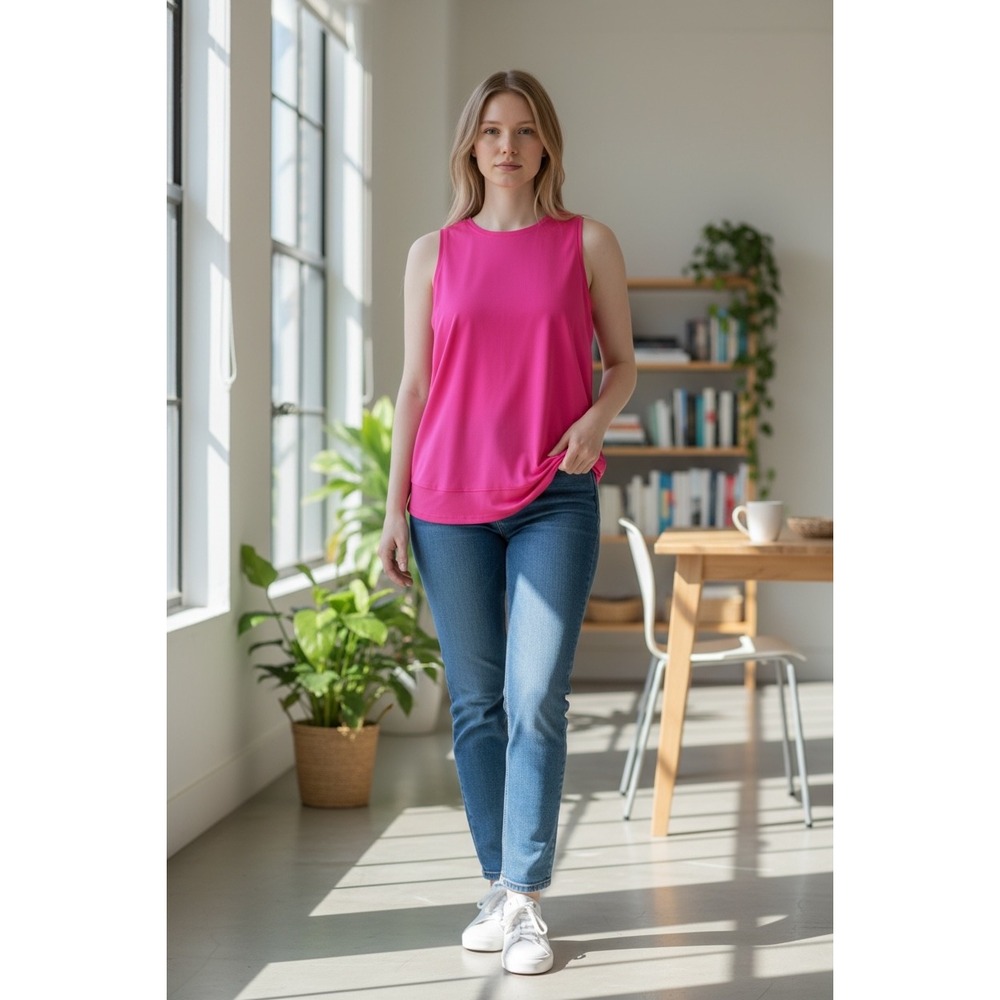Avia‎ Women's Vibrant Pink Muscle Tee
